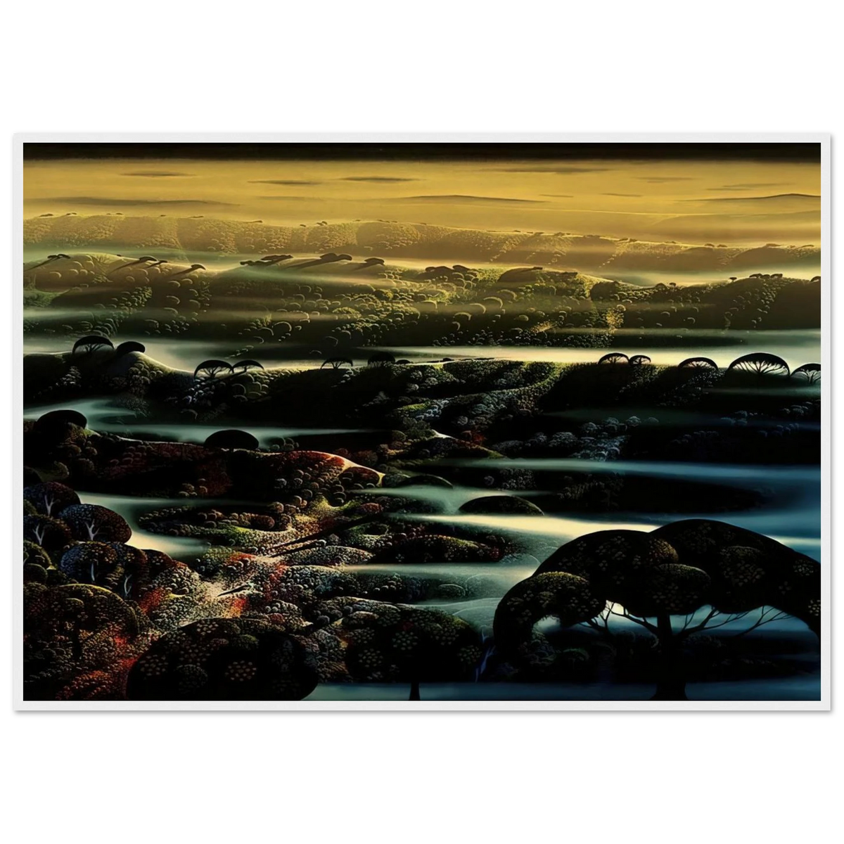 The Valley's Wild Framed Poster | Eyvind Earle Framed Prints Wall Art | Eyvind Earle Prints