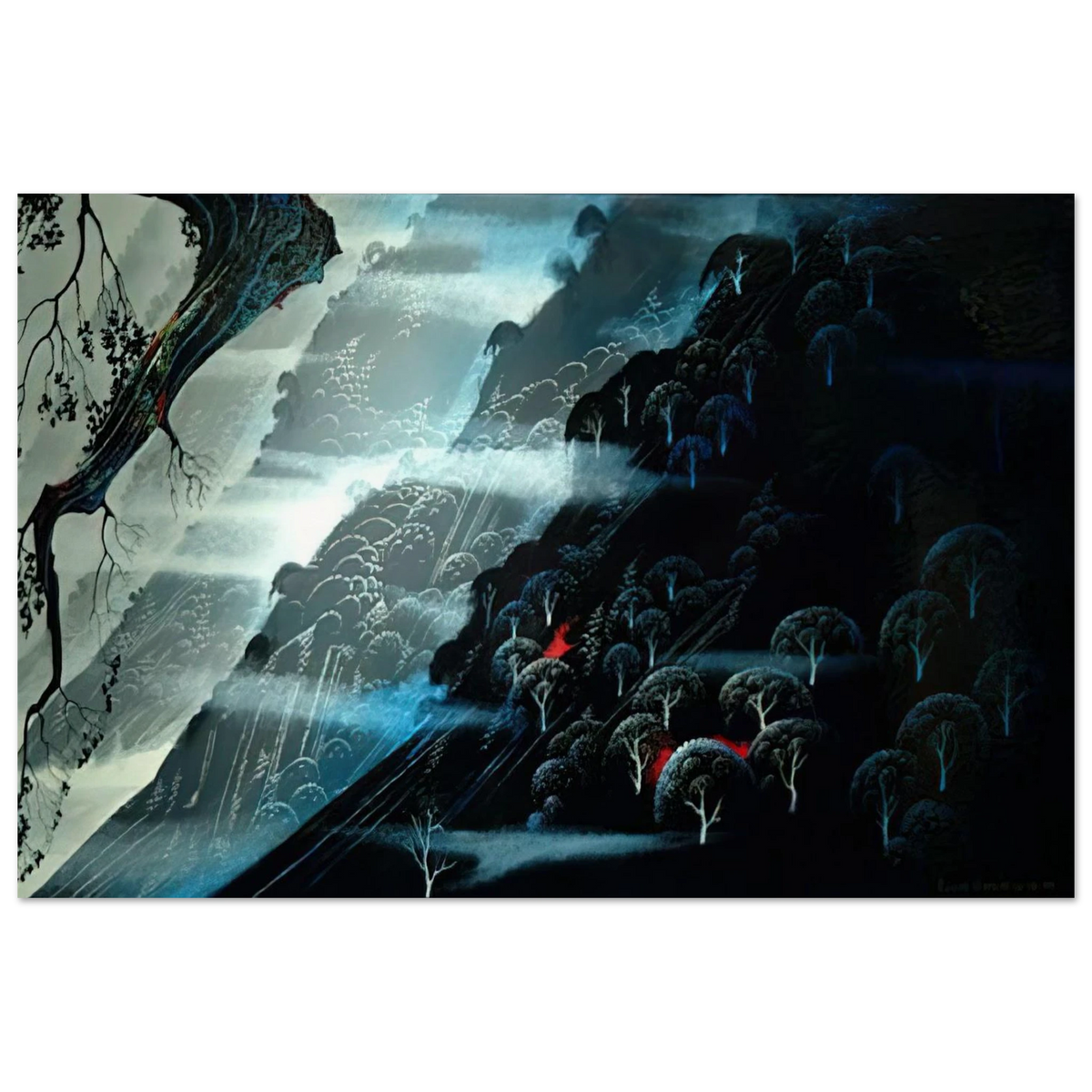 Coastline Fogl Poster | Eyvind Earle Poster | Eyvind Earle Prints