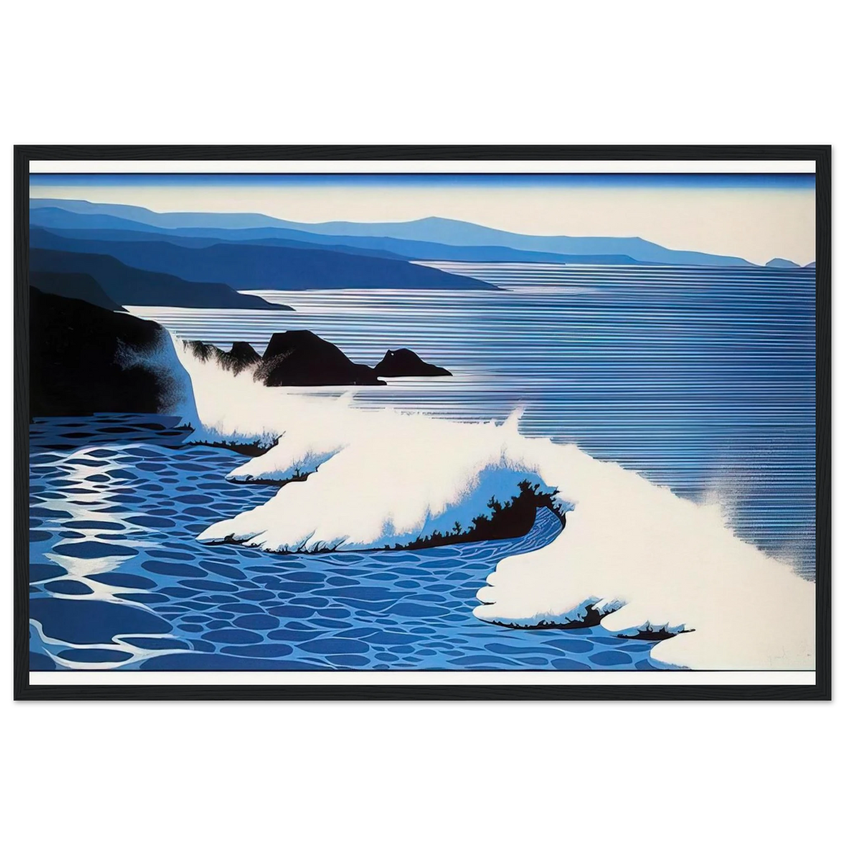 The Wave Framed Poster | Eyvind Earle Framed Prints Wall Art | Eyvind Earle Prints