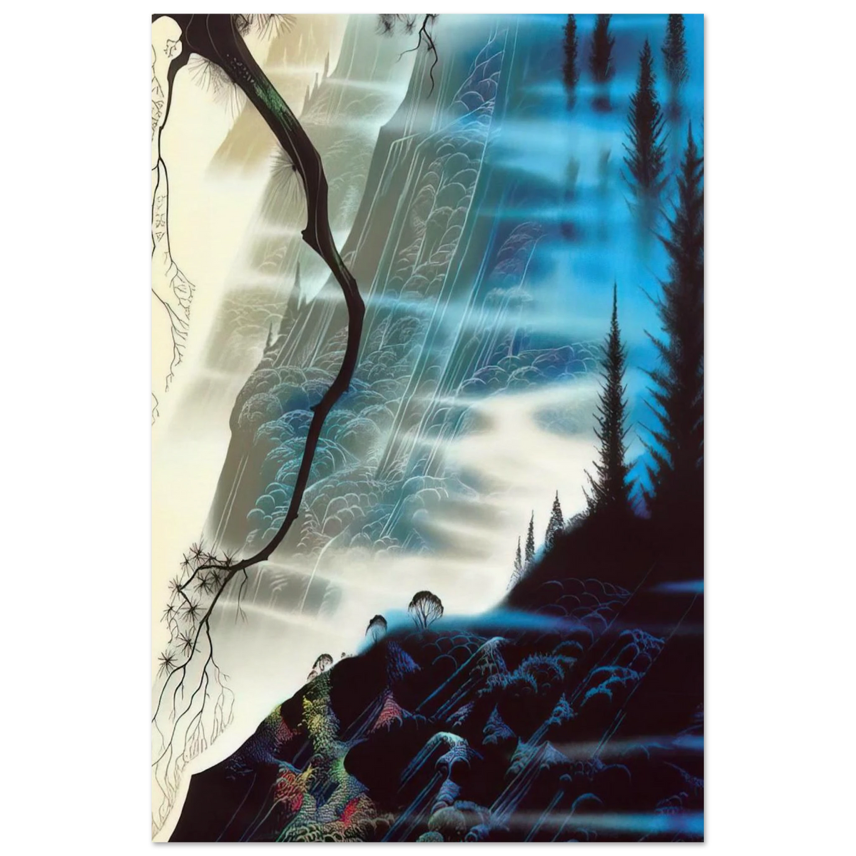 Sea Cliffs and Redwoods Poster | Eyvind Earle Poster | Eyvind Earle Prints