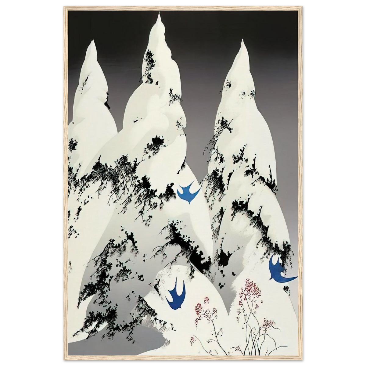 Winter Pine Framed Poster | Eyvind Earle Framed Prints Wall Art | Eyvind Earle Prints