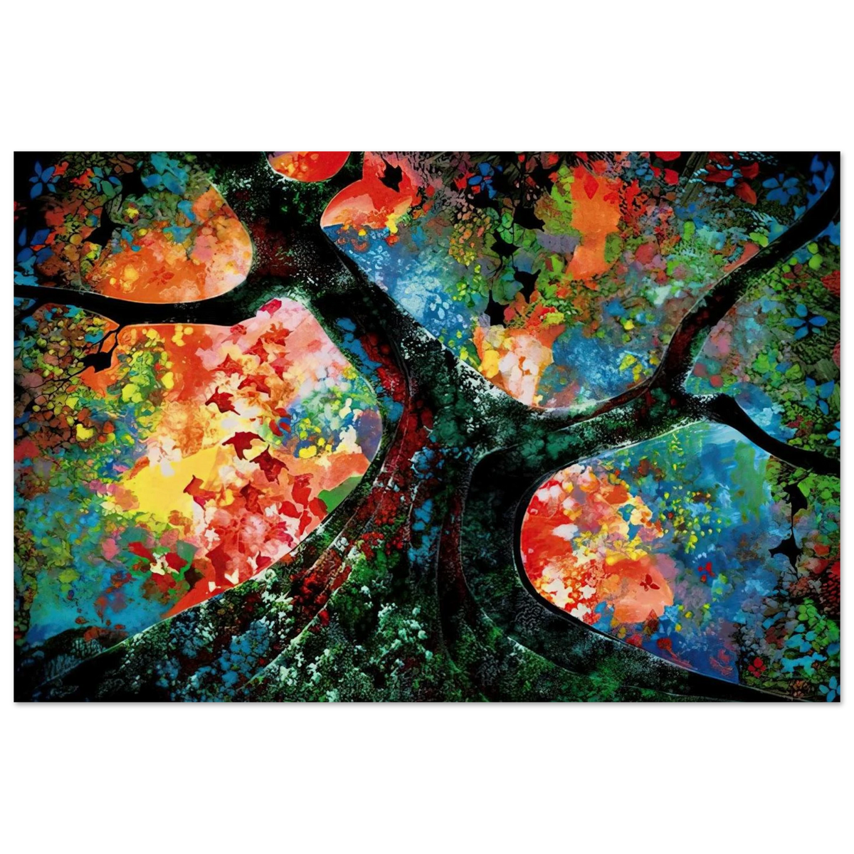 Waves of Golden Fire Poster | Eyvind Earle Poster | Eyvind Earle Prints