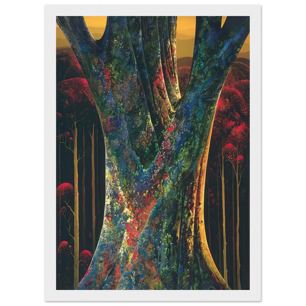 Majestic Tree Framed Poster | Eyvind Earle Framed Prints Wall Art | Eyvind Earle Prints