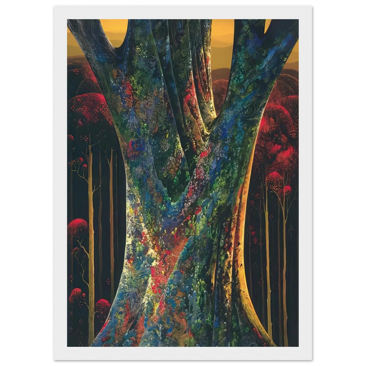 Majestic Tree Framed Poster | Eyvind Earle Framed Prints Wall Art | Eyvind Earle Prints