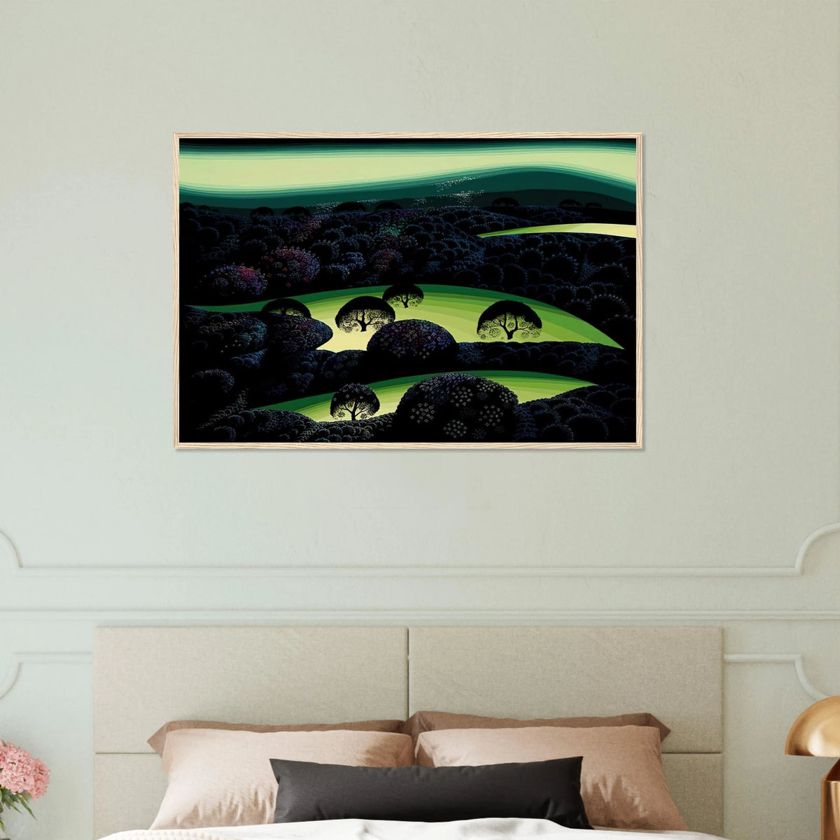 Nocturne Framed Poster | Eyvind Earle Framed Prints Wall Art | Eyvind Earle Prints