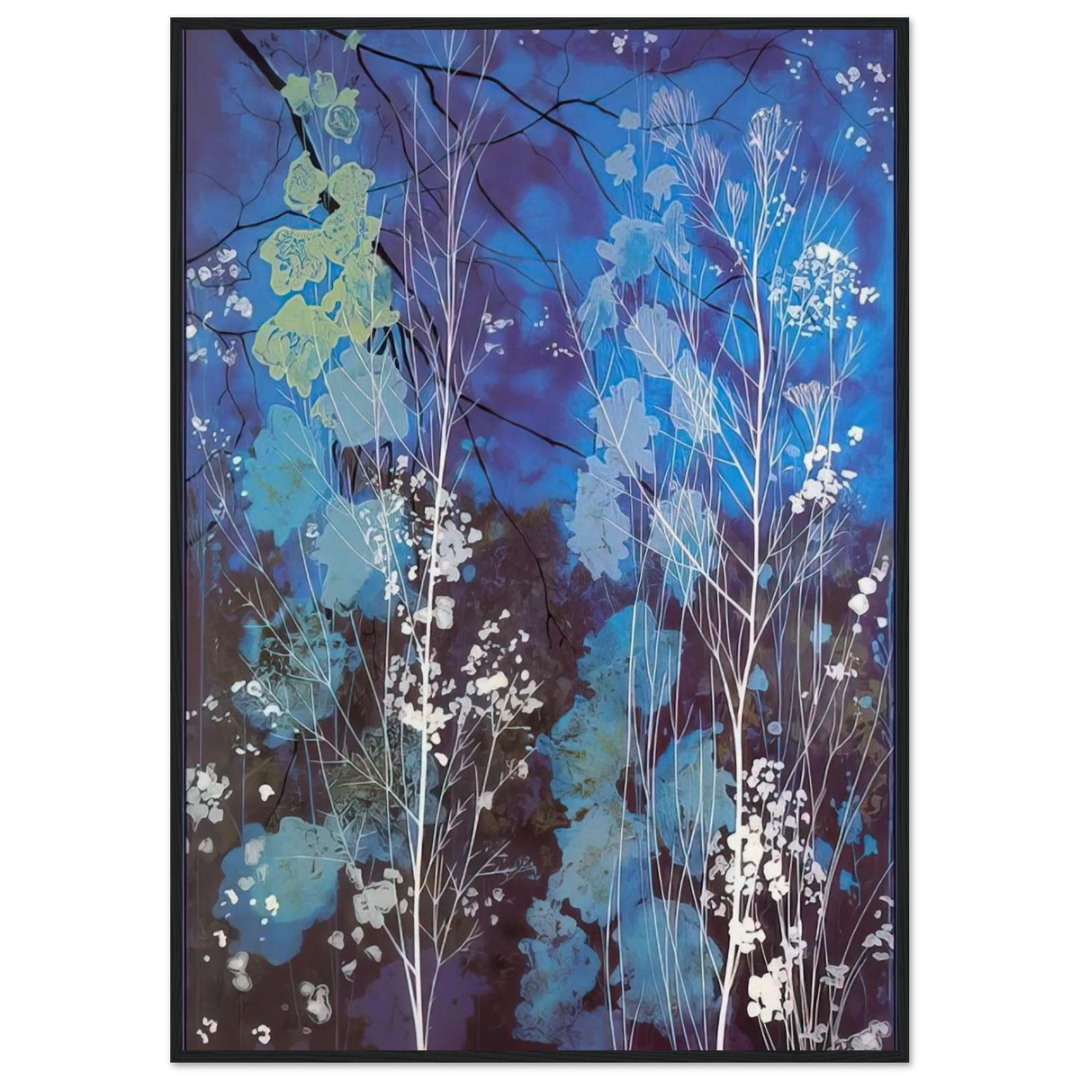 Delphinium Framed Poster | Eyvind Earle Framed Prints Wall Art | Eyvind Earle Prints