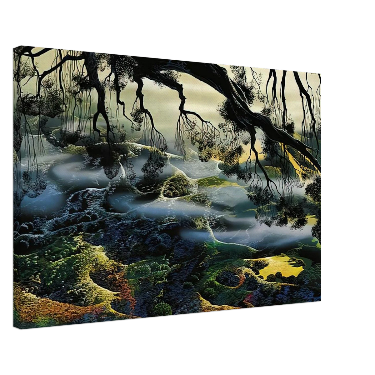 Fog Passes By Canvas | Eyvind Earle Canvas | Eyvind Earle Prints