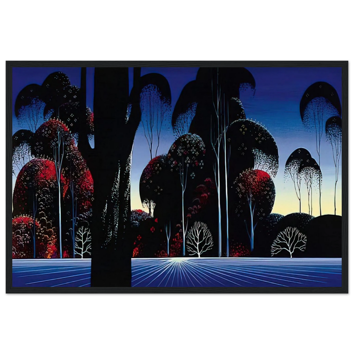 Dark Silence Framed Poster | Eyvind Earle Framed Prints Wall Art | Eyvind Earle Prints