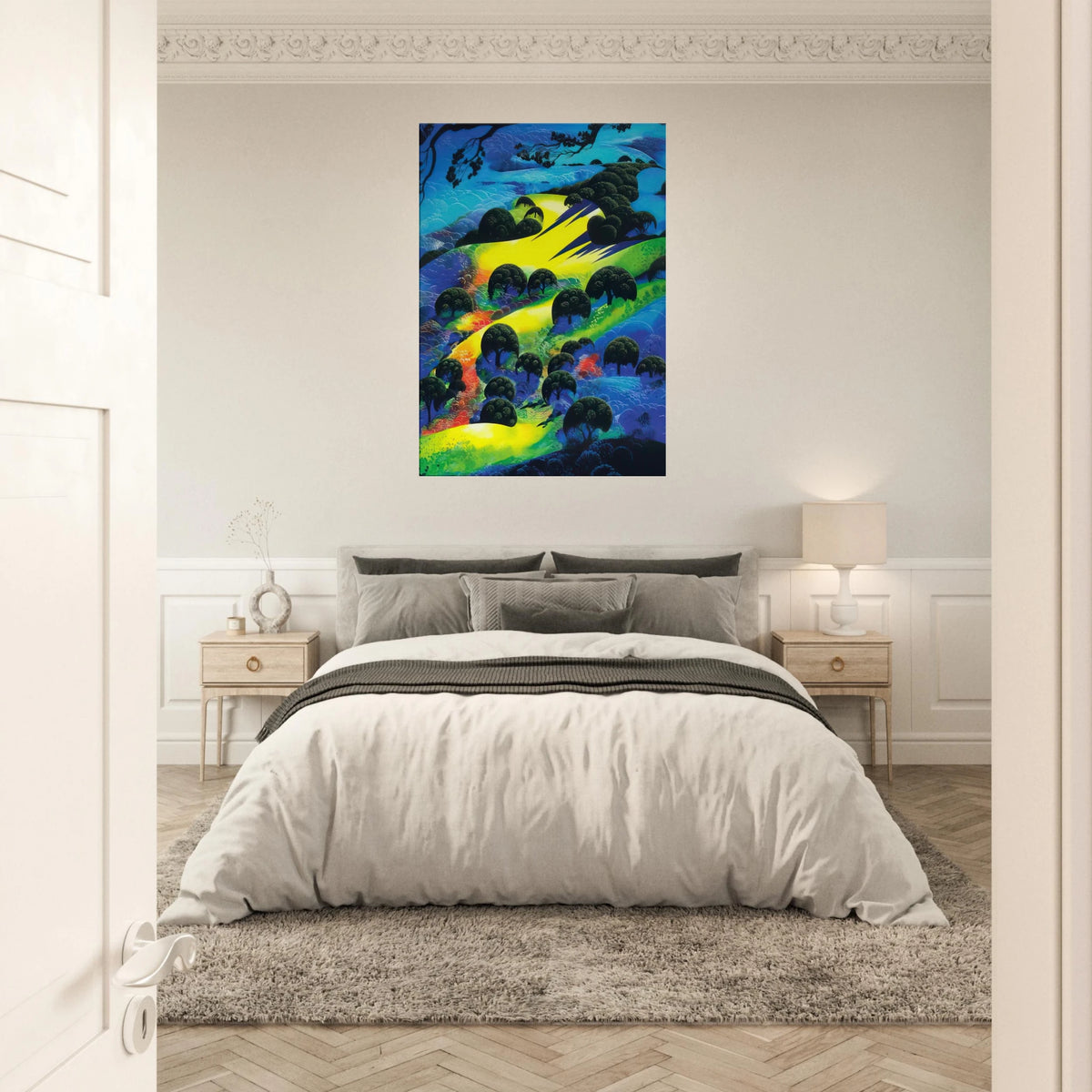Fading Sunset Flame Canvas | Eyvind Earle Canvas | Eyvind Earle Prints
