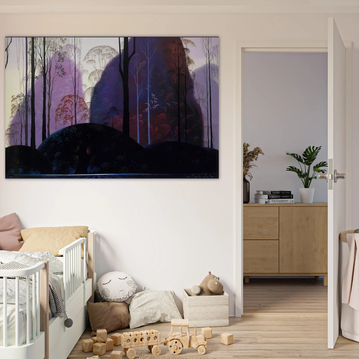 Mauve Redand Purple Poster | Eyvind Earle Poster | Eyvind Earle Prints
