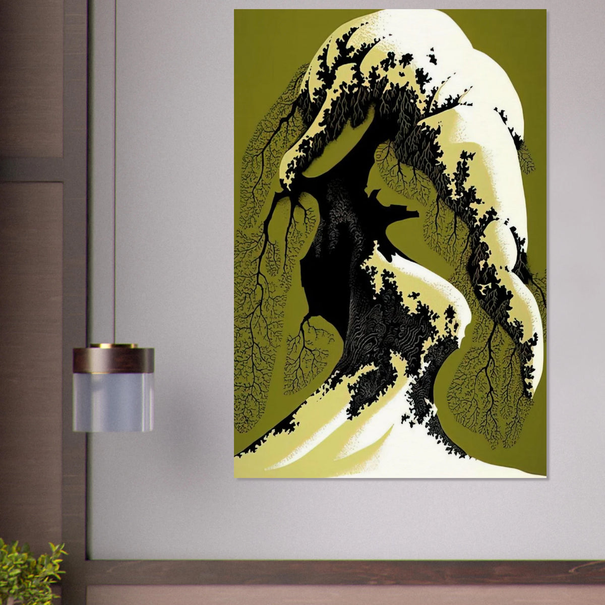 Snow Laden Poster | Eyvind Earle Poster | Eyvind Earle Prints