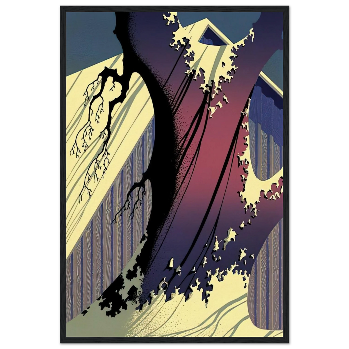 Mauve Barn Framed Poster | Eyvind Earle Framed Prints Wall Art | Eyvind Earle Prints