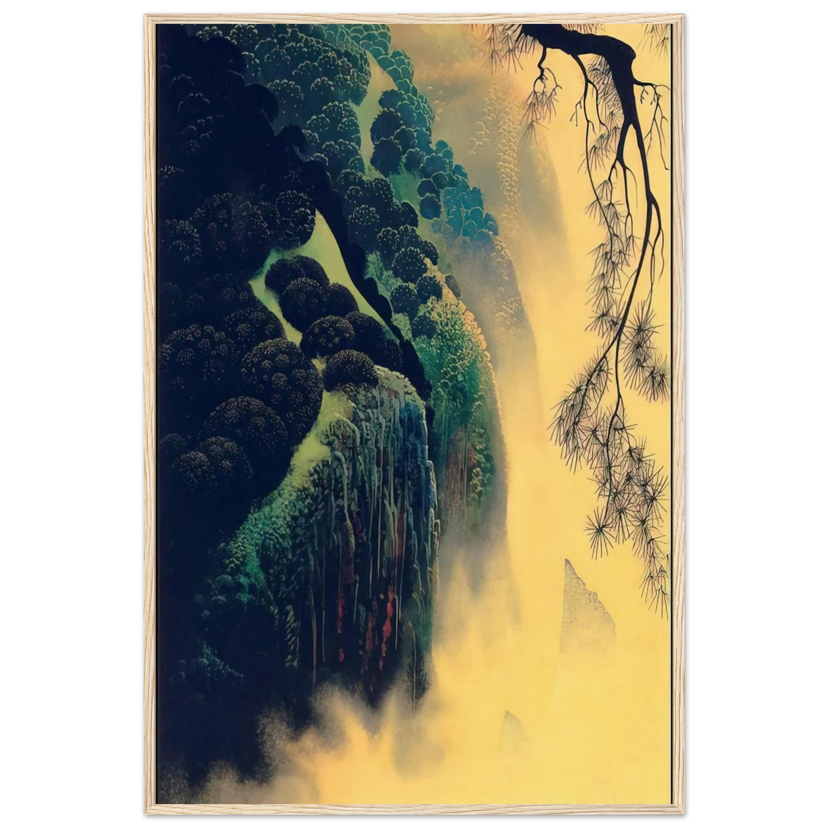 Jeweled Coast Framed Poster | Eyvind Earle Framed Prints Wall Art | Eyvind Earle Prints