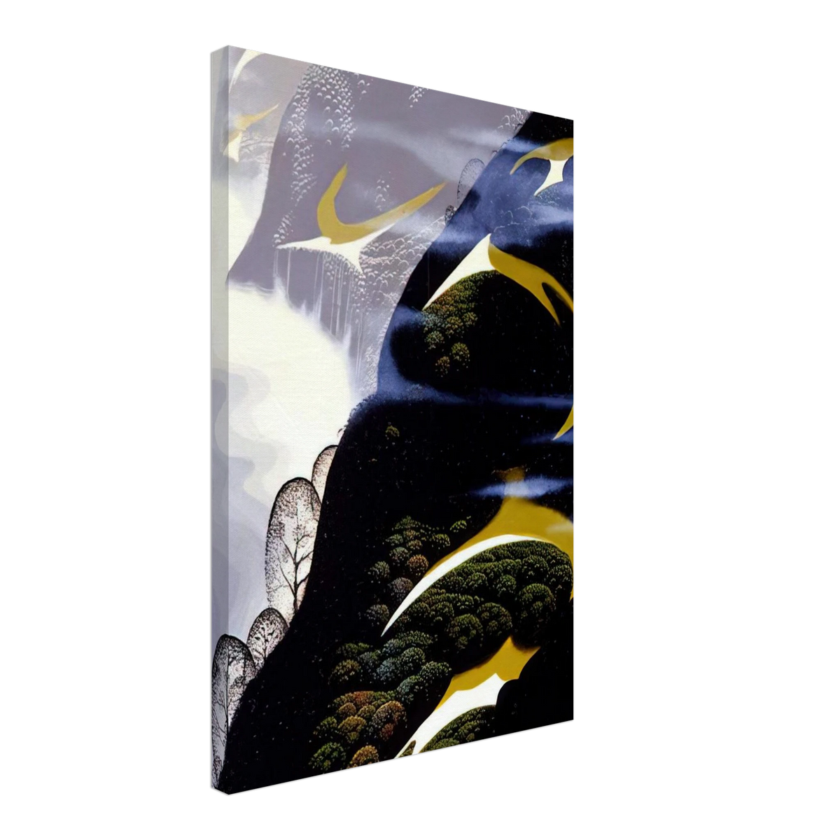 Copy of Sea mist and Pastures Canvas | Eyvind Earle Canvas | Eyvind Earle Prints
