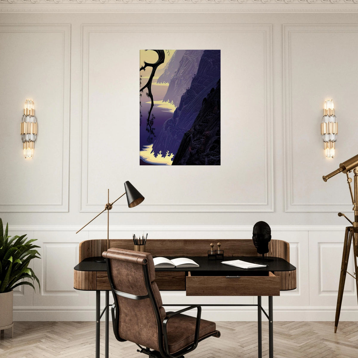 Purple Mist Canvas | Eyvind Earle Canvas | Eyvind Earle Prints