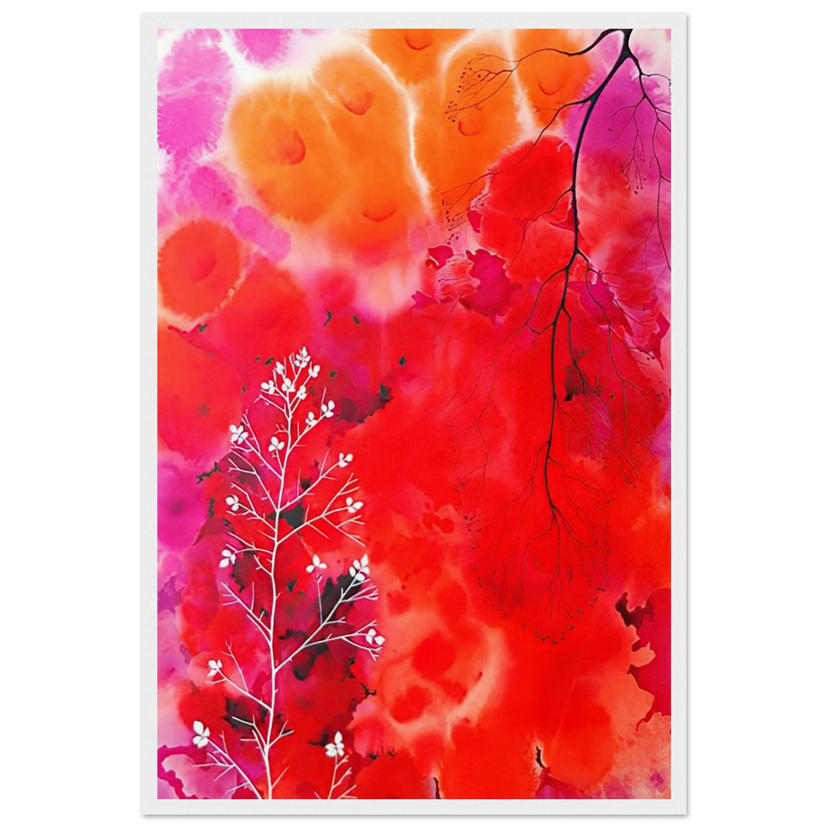 Flower Fantasy Framed Poster | Eyvind Earle Framed Prints Wall Art | Eyvind Earle Prints