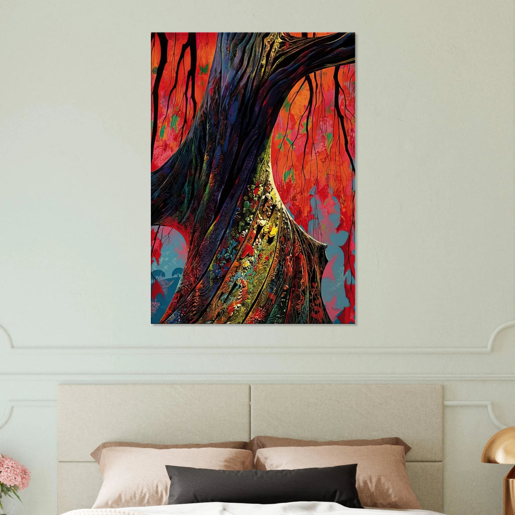 Fire red and gold Canvas | Eyvind Earle Canvas | Eyvind Earle Prints