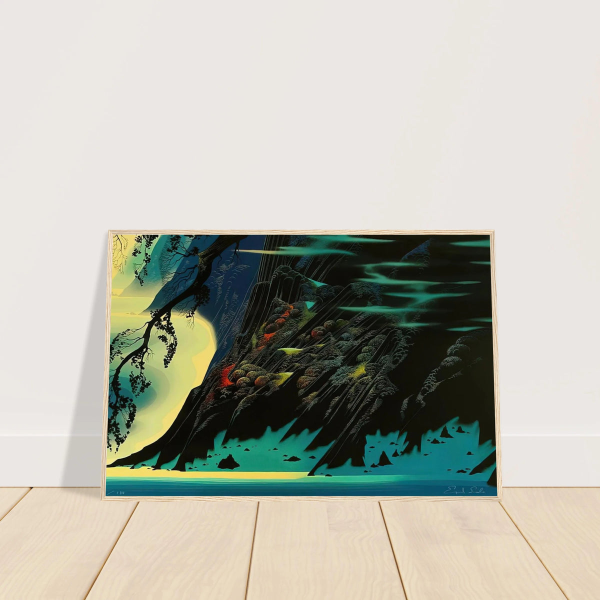 Coastal Magic Framed Poster | Eyvind Earle Framed Prints Wall Art | Eyvind Earle Prints