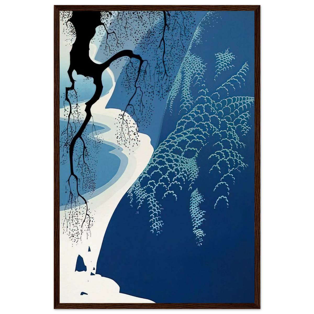Big Sur and Branch Framed Poster | Eyvind Earle Framed Prints Wall Art | Eyvind Earle Prints