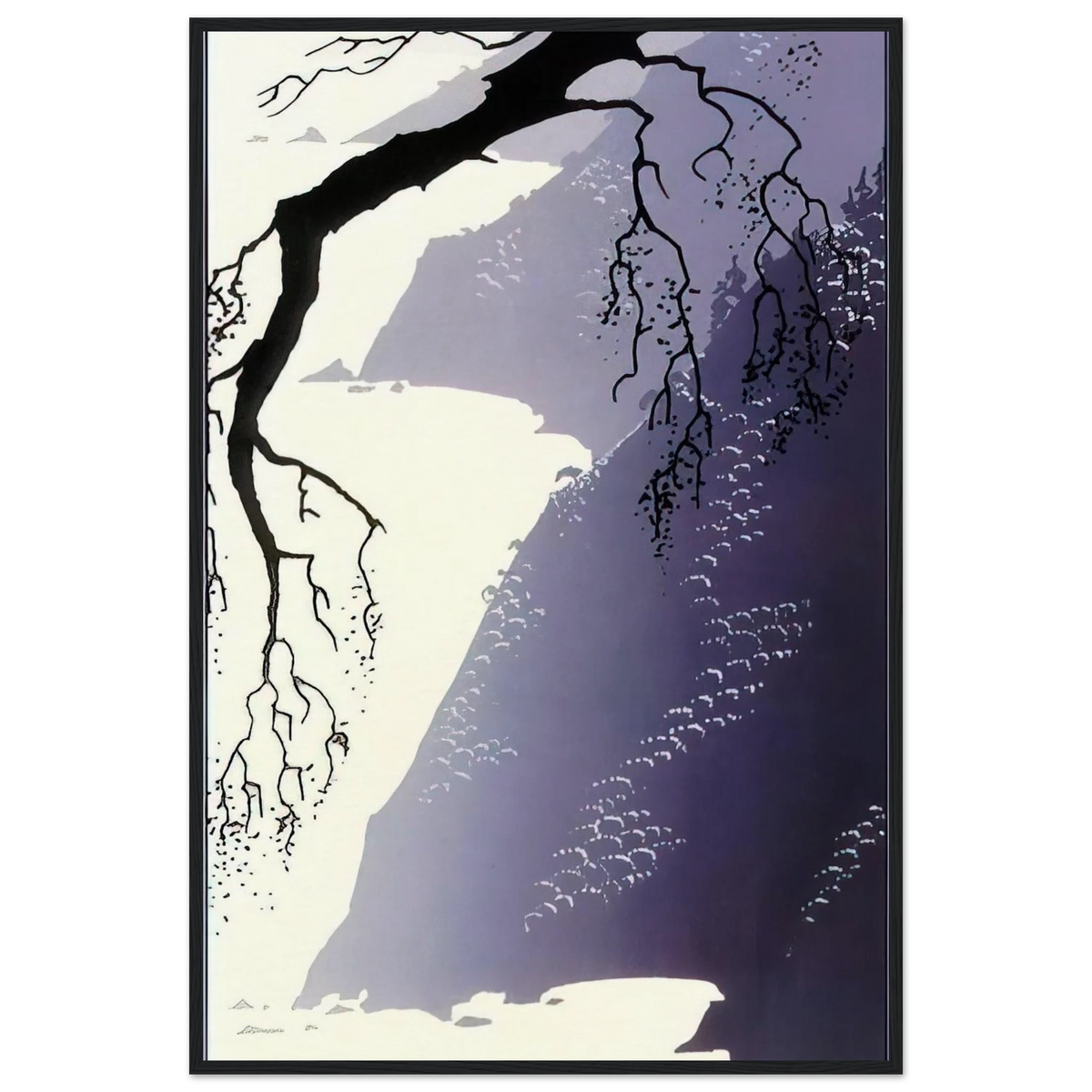Gray Mist Framed Poster | Eyvind Earle Framed Prints Wall Art | Eyvind Earle Prints