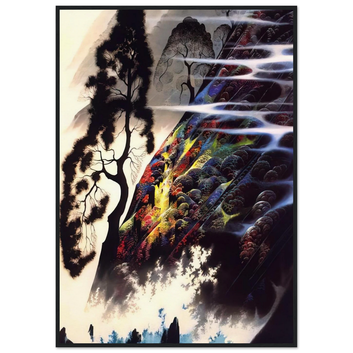 Radiant Splendor Framed Poster | Eyvind Earle Framed Prints Wall Art | Eyvind Earle Prints