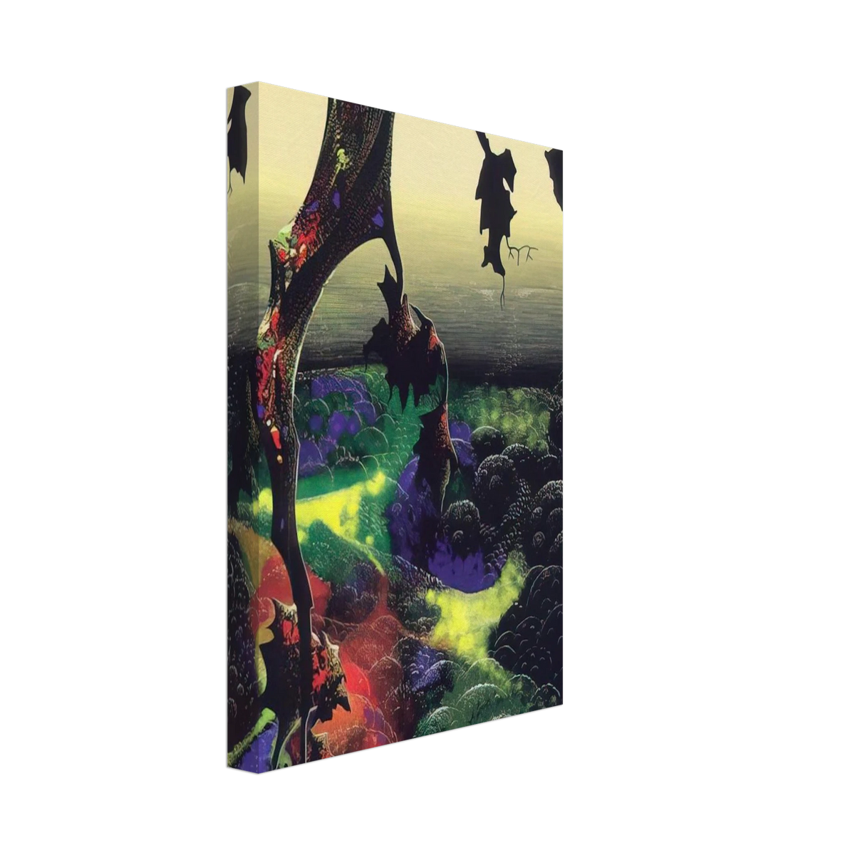 Crimson Red and Gold Canvas | Eyvind Earle Canvas | Eyvind Earle Prints