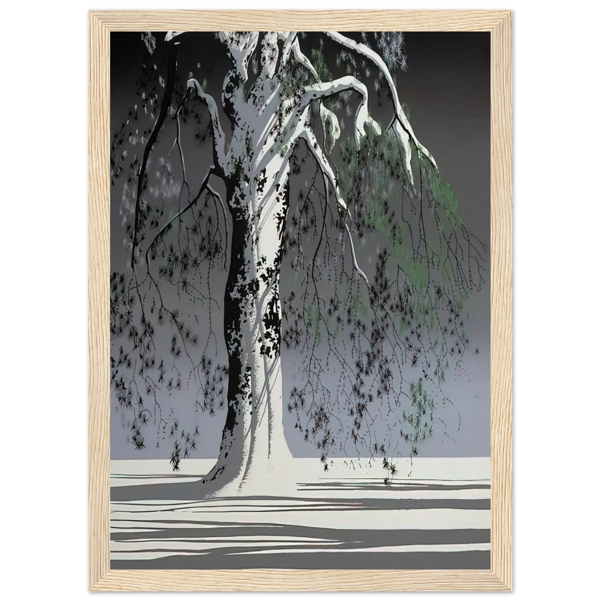 Fir Tree In Snow Framed Poster | Eyvind Earle Framed Prints Wall Art | Eyvind Earle Prints