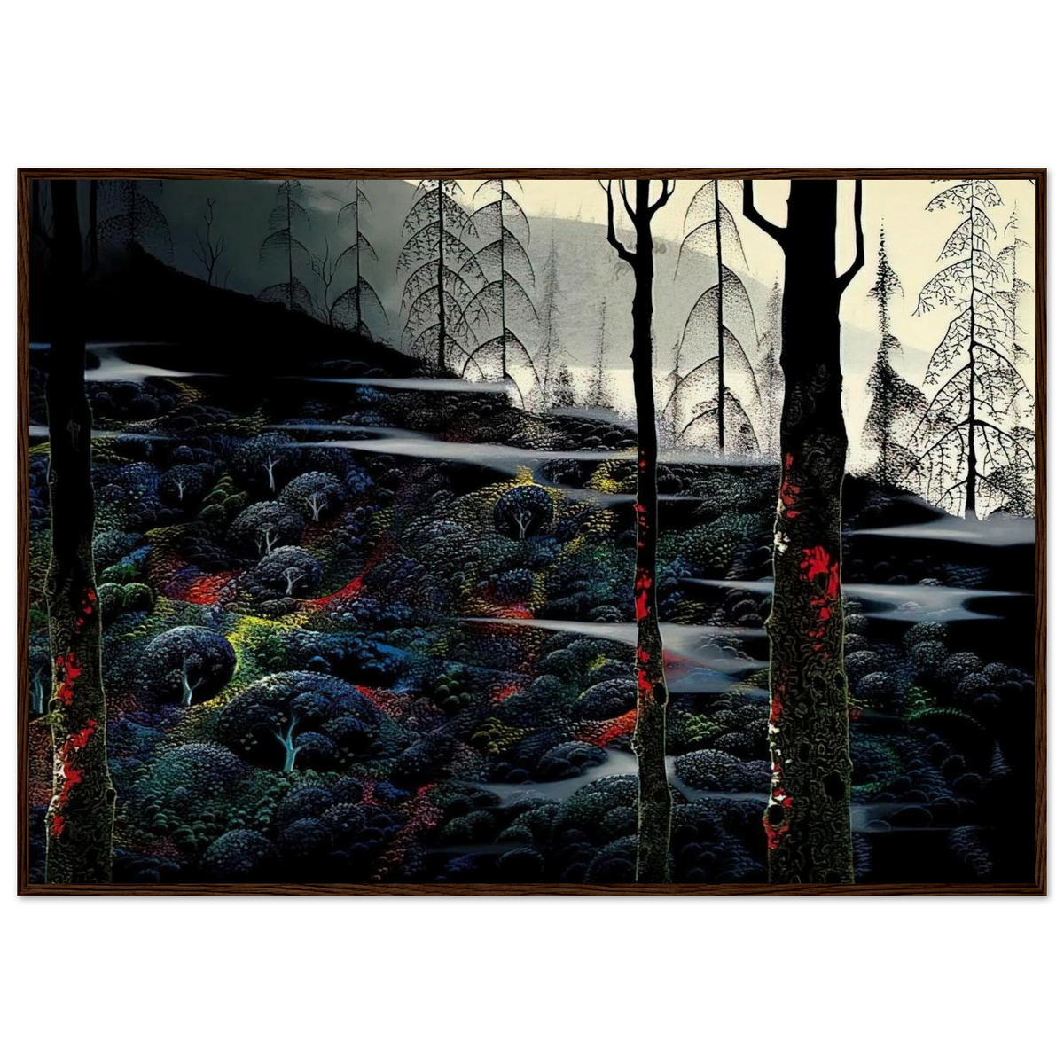 Dawn's First Light Framed Poster | Eyvind Earle Framed Prints Wall Art | Eyvind Earle Prints