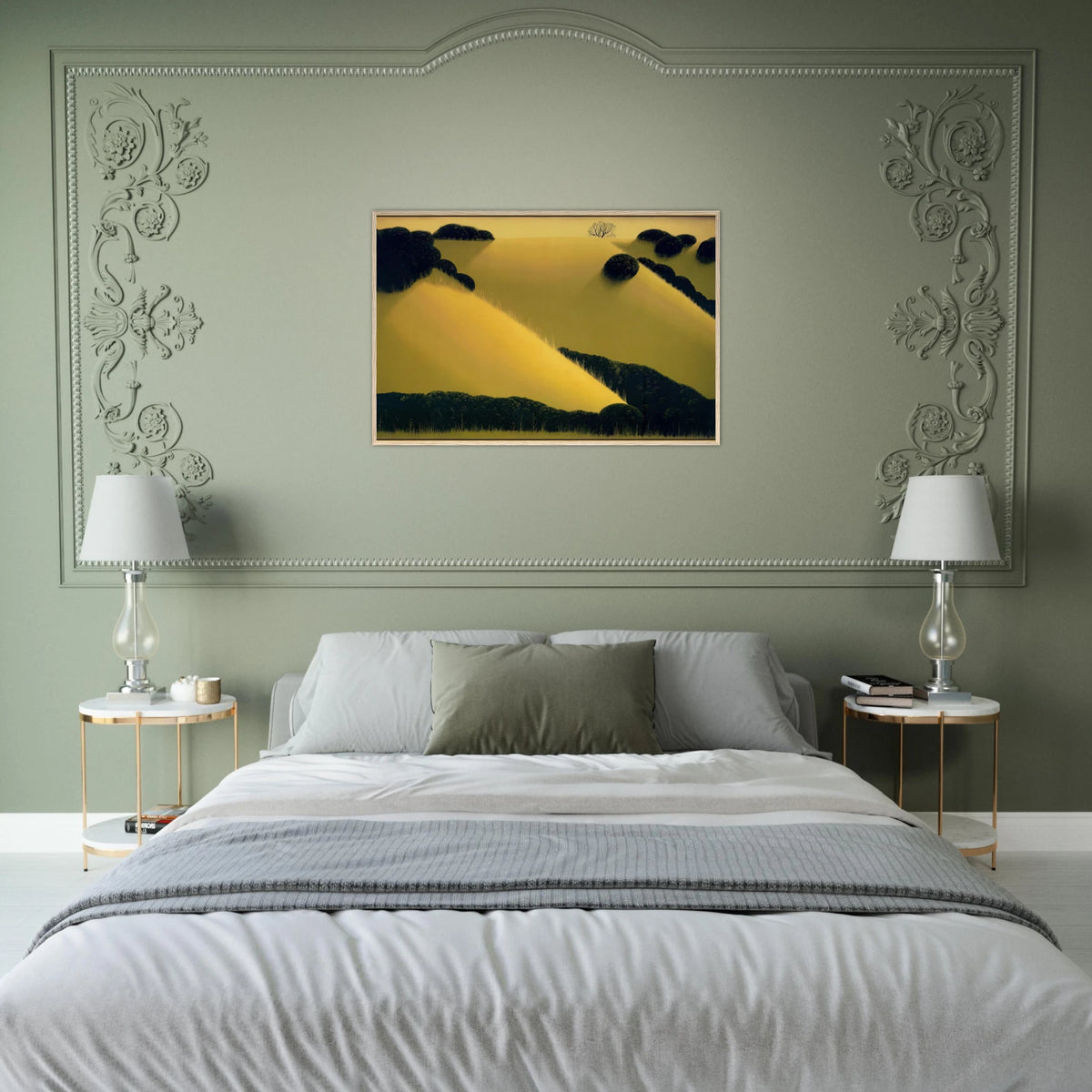 Golden Hills Framed Poster | Eyvind Earle Framed Prints Wall Art | Eyvind Earle Prints