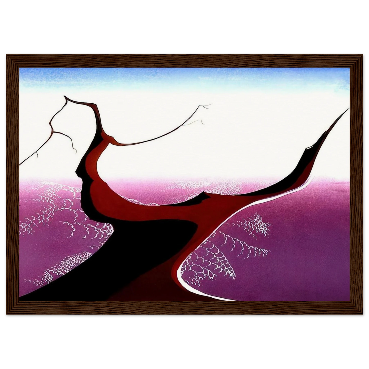 Desert Tree Framed Poster | Eyvind Earle Framed Prints Wall Art | Eyvind Earle Prints