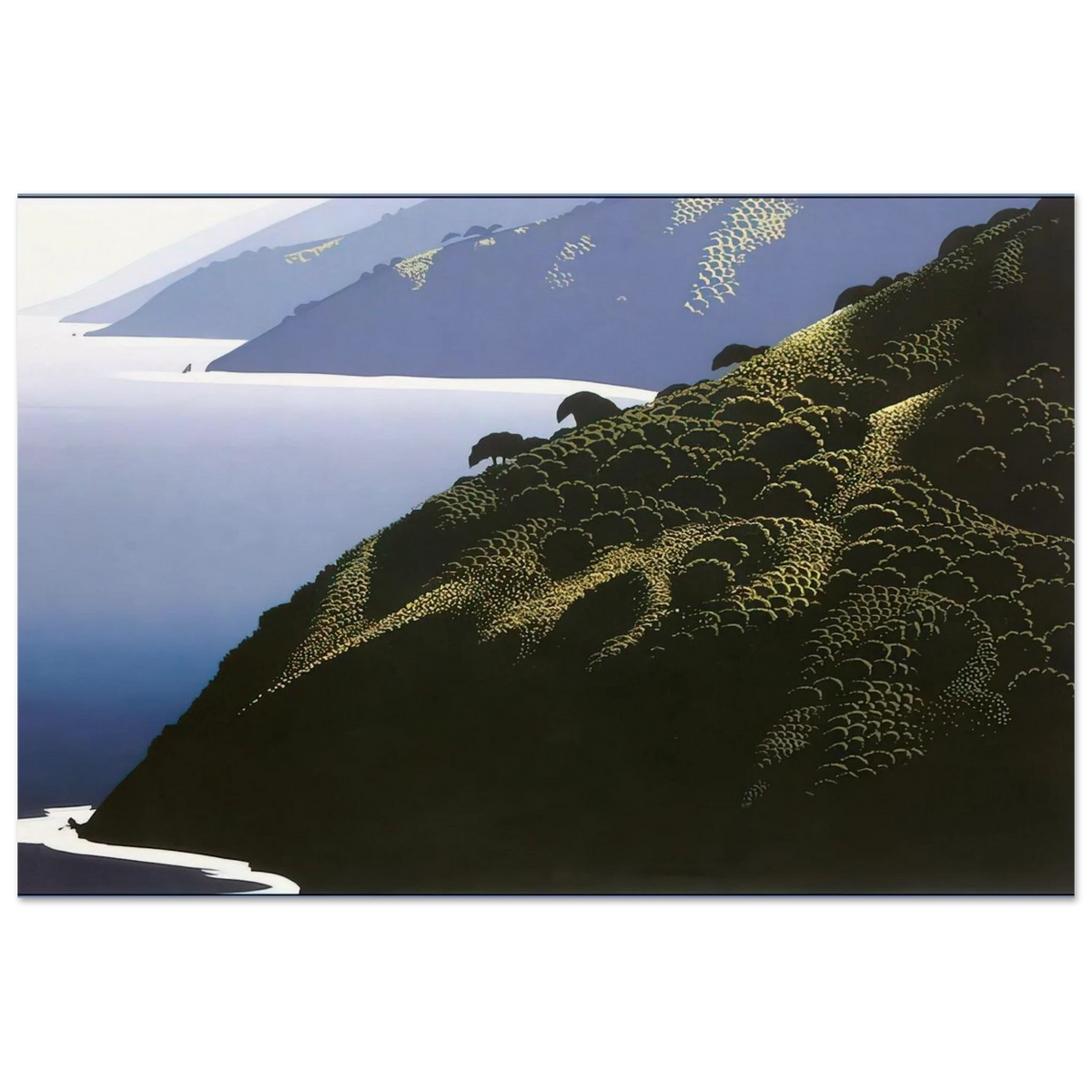 Big Sur Calm Poster | Eyvind Earle Poster | Eyvind Earle Prints