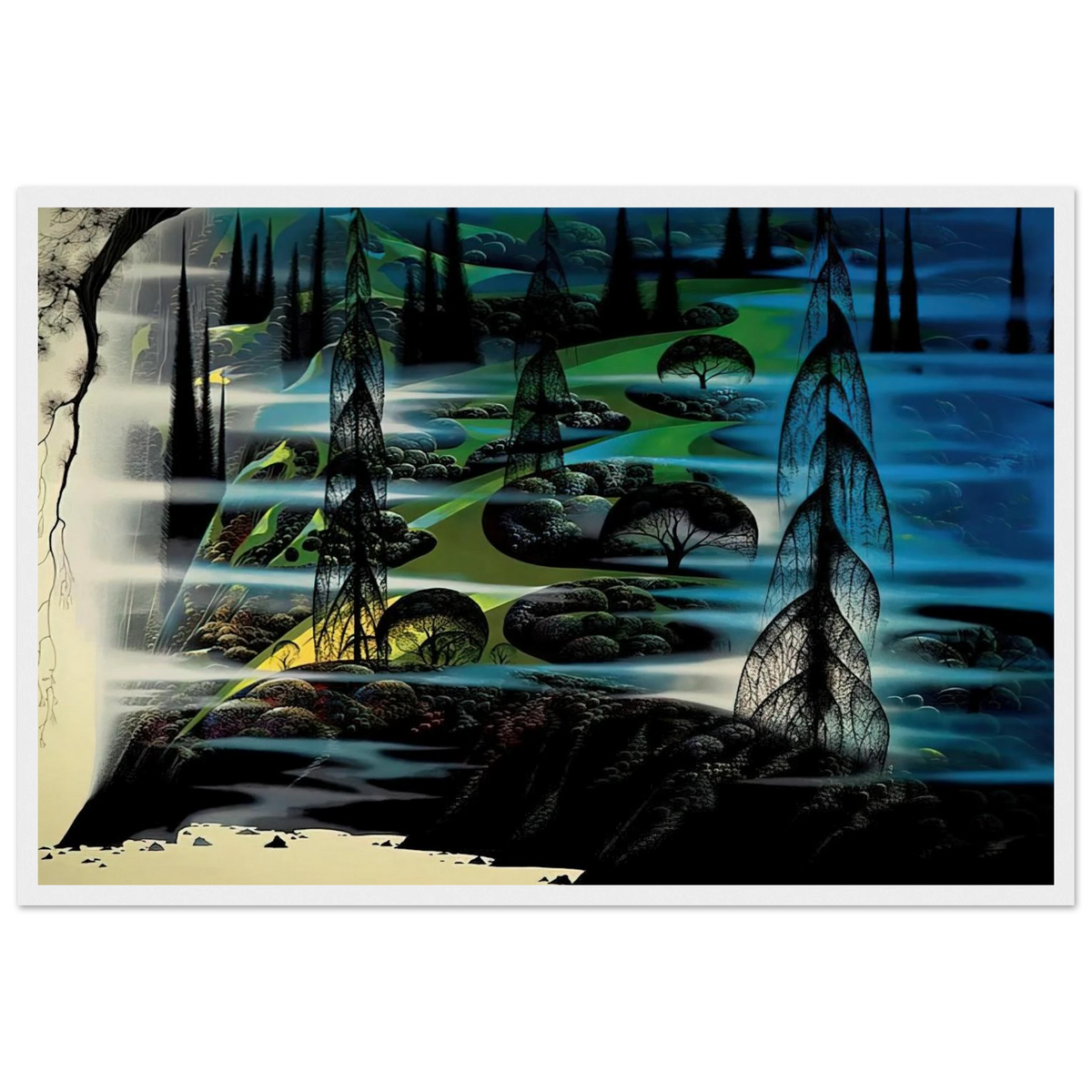 Beauty Beyond Believing Framed Poster | Eyvind Earle Framed Prints Wall Art | Eyvind Earle Prints