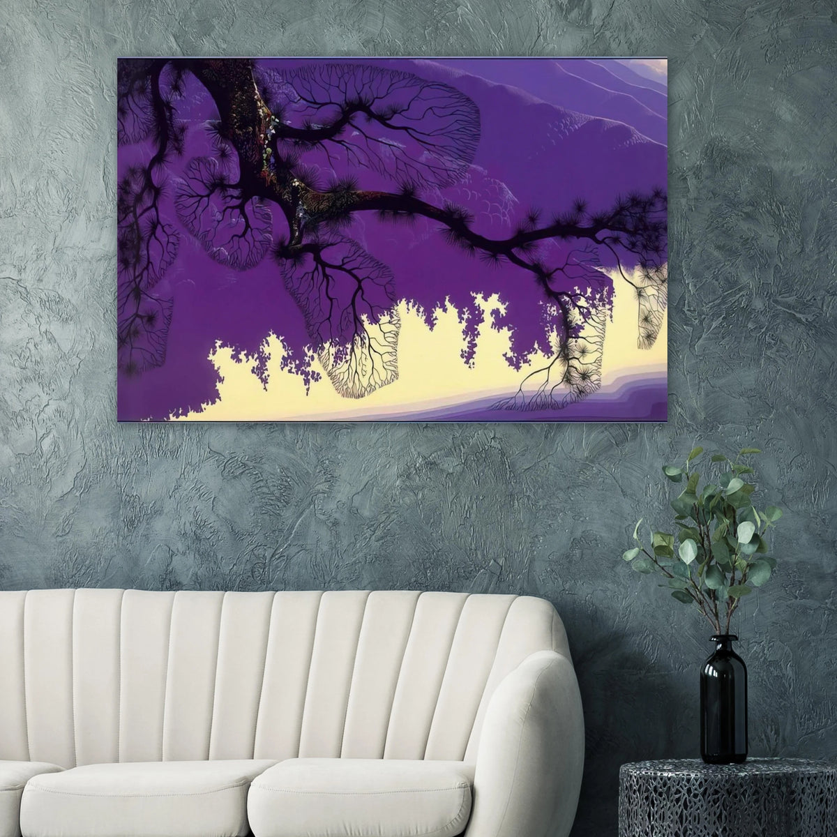 Purple Coastline Poster | Eyvind Earle Poster | Eyvind Earle Prints