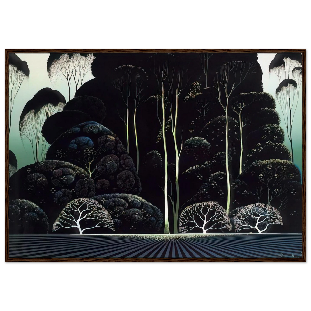 Eucalyptus Framed Poster | Eyvind Earle Framed Prints Wall Art | Eyvind Earle Prints