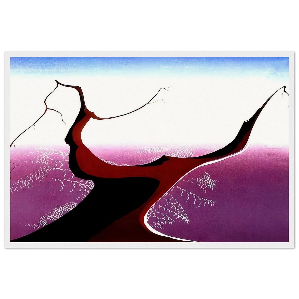 Desert Tree Framed Poster | Eyvind Earle Framed Prints Wall Art | Eyvind Earle Prints