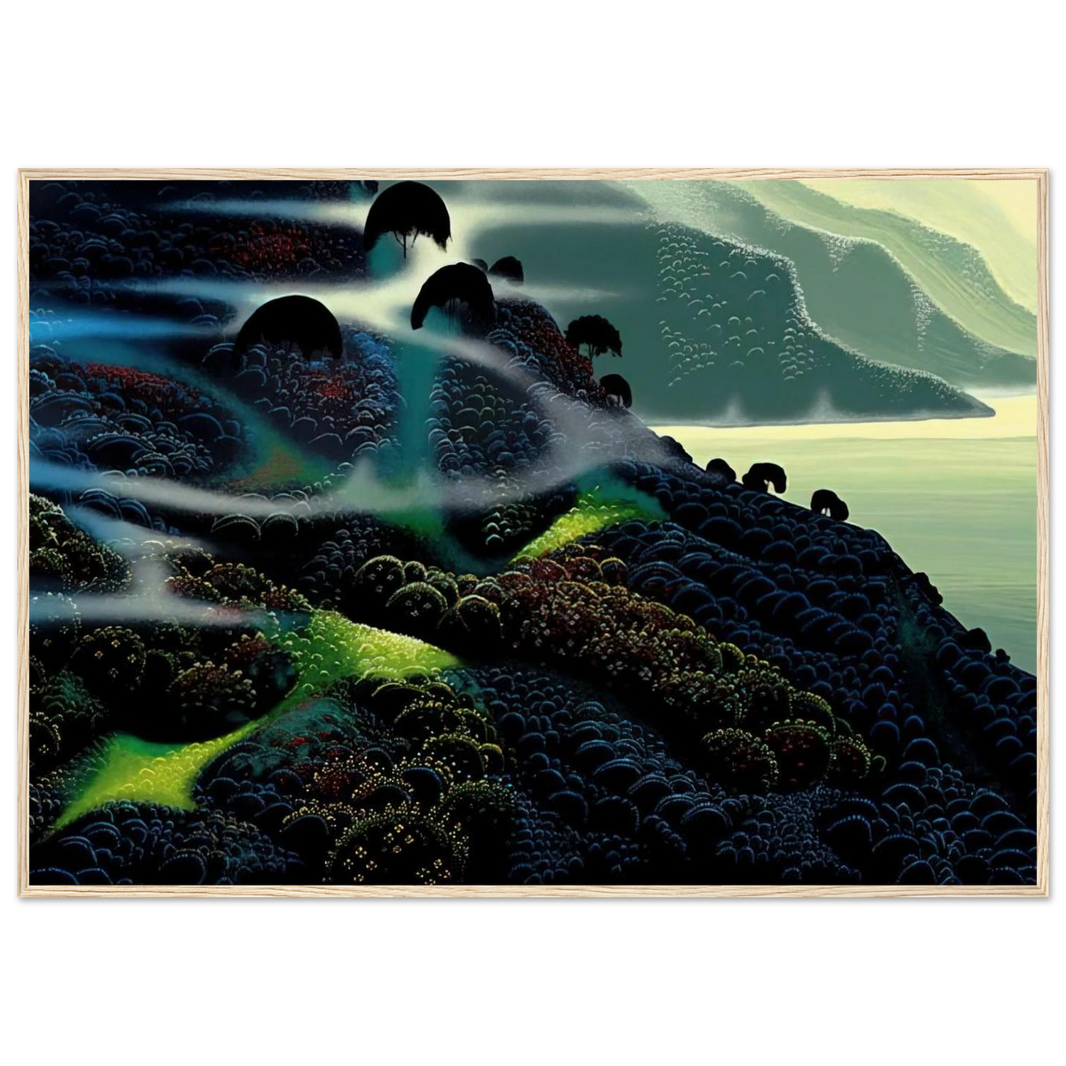 Ocean Paradise Framed Poster | Eyvind Earle Framed Prints Wall Art | Eyvind Earle Prints