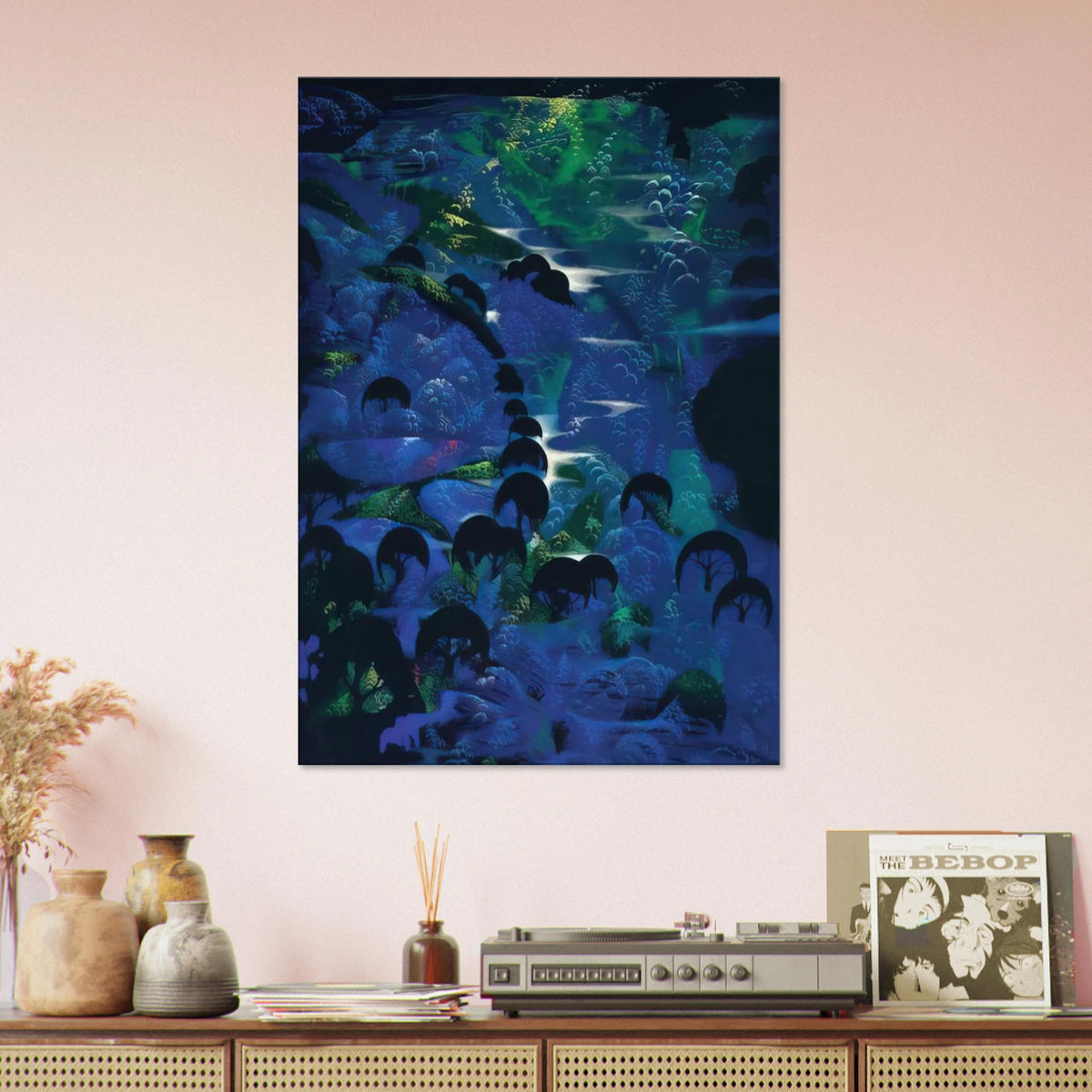 Beneath an Emerald Sky Canvas | Eyvind Earle Canvas | Eyvind Earle Prints