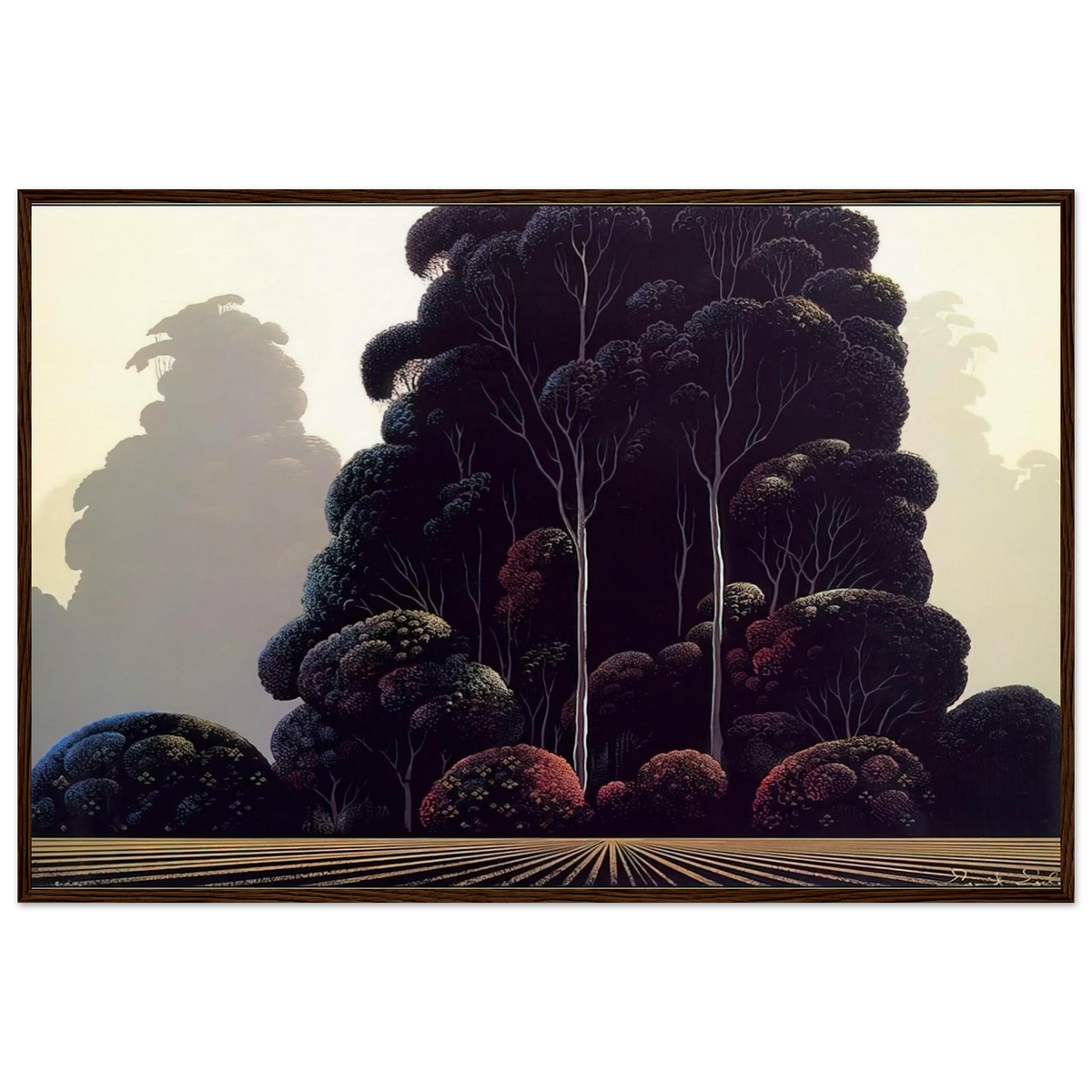 Autumn Framed Poster | Eyvind Earle Framed Prints Wall Art | Eyvind Earle Prints