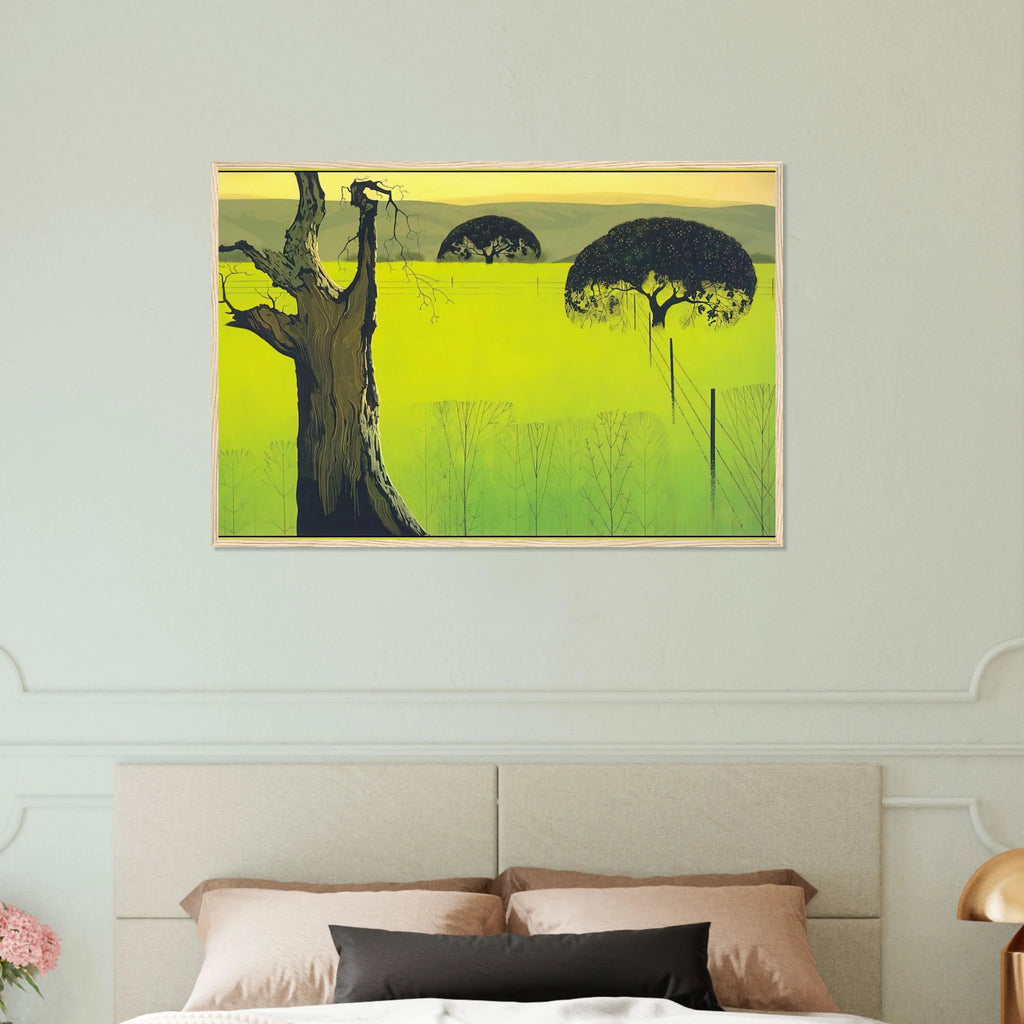 Mustard Field Framed Poster | Eyvind Earle Framed Prints Wall Art | Eyvind Earle Prints