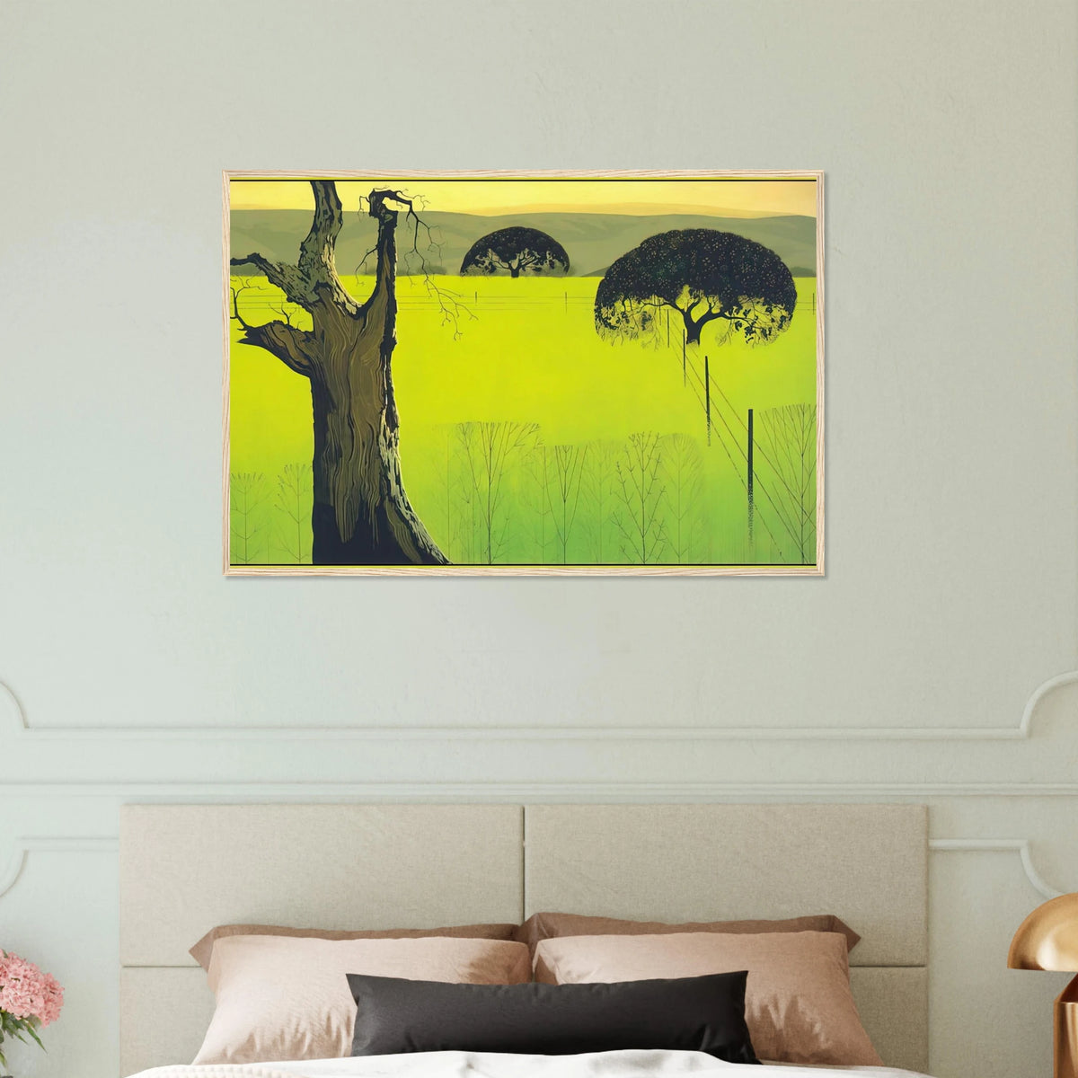 Mustard Field Framed Poster | Eyvind Earle Framed Prints Wall Art | Eyvind Earle Prints