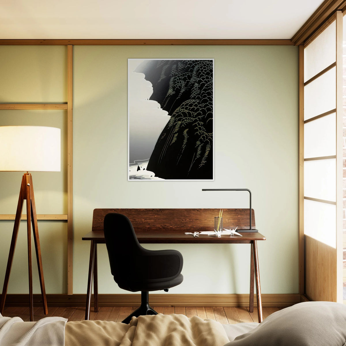 California Coast Framed Poster | Eyvind Earle Framed Prints Wall Art | Eyvind Earle Prints
