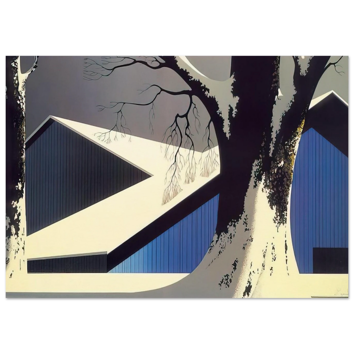 Winter Quiet Poster | Eyvind Earle Poster | Eyvind Earle Prints