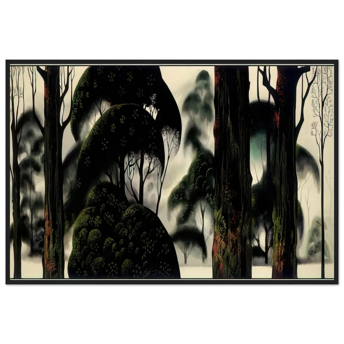 Forest Magic Framed Poster | Eyvind Earle Framed Prints Wall Art | Eyvind Earle Prints