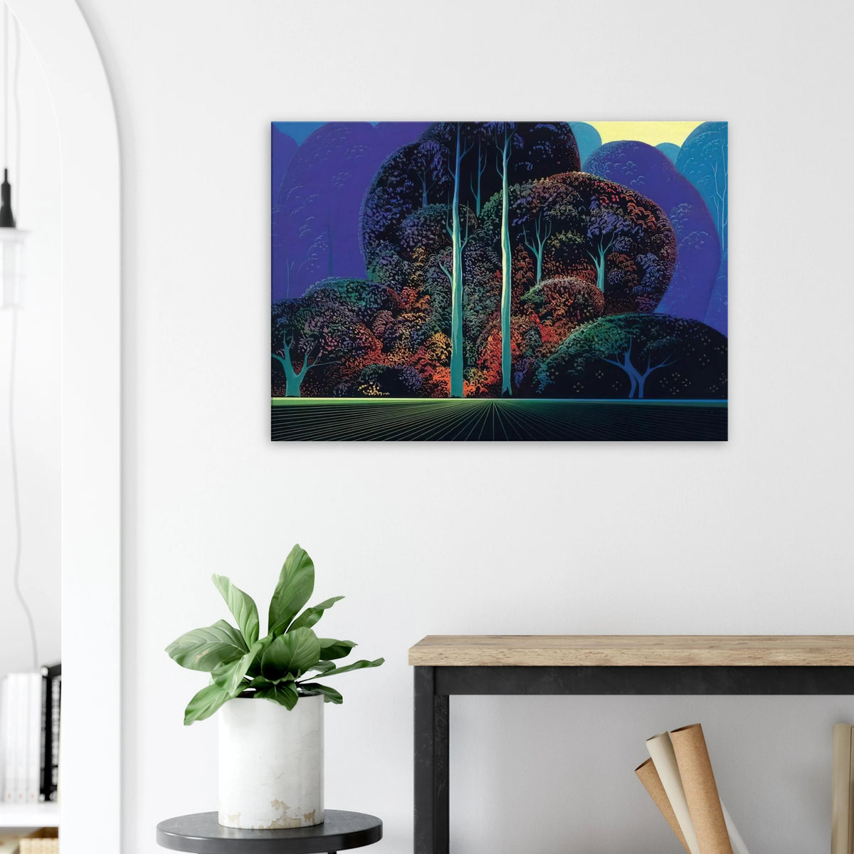 Softening Shades of Twilight Canvas | Eyvind Earle Canvas | Eyvind Earle Prints