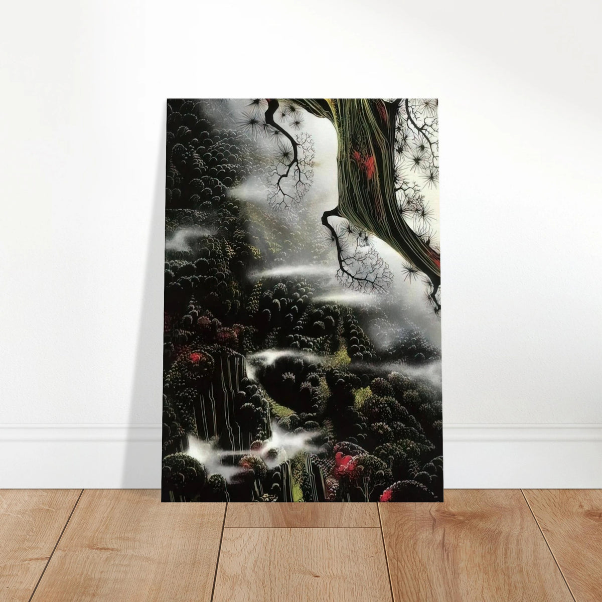 Wisps of Fog and Branch Canvas | Eyvind Earle Canvas | Eyvind Earle Prints