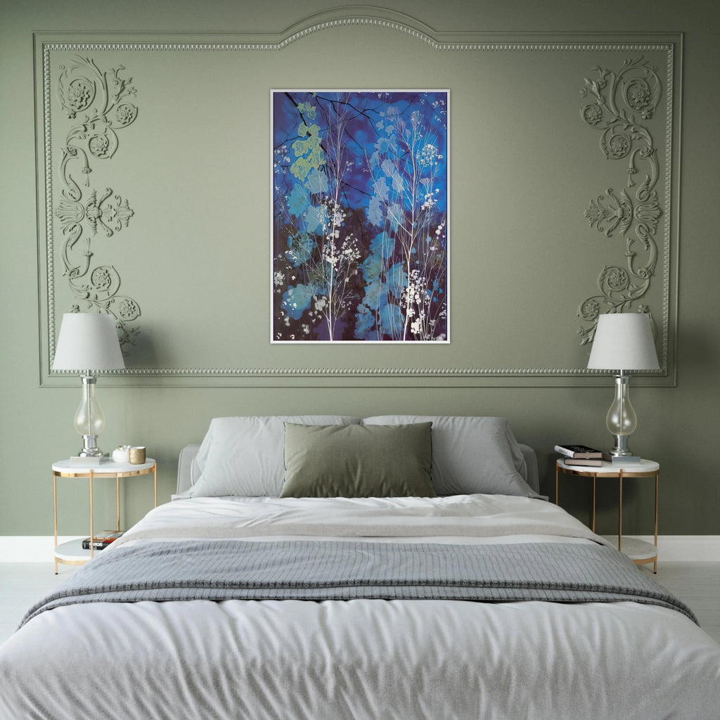 Delphinium Framed Poster | Eyvind Earle Framed Prints Wall Art | Eyvind Earle Prints