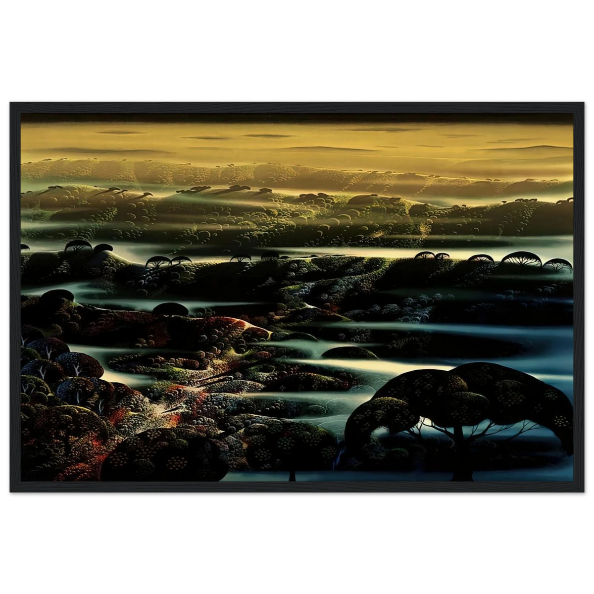The Valley's Wild Framed Poster | Eyvind Earle Framed Prints Wall Art | Eyvind Earle Prints