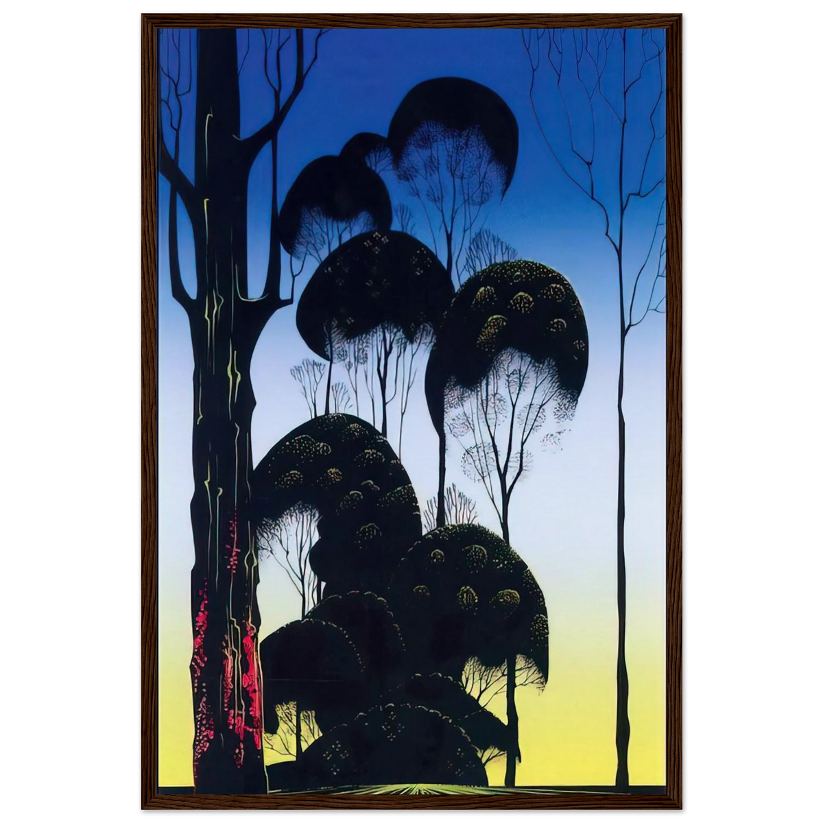 Sunrise Framed Poster | Eyvind Earle Framed Prints Wall Art | Eyvind Earle Prints