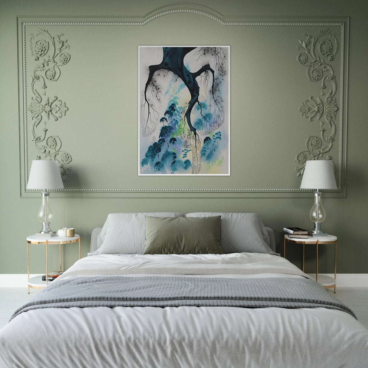 Coastline Framed Poster | Eyvind Earle Framed Prints Wall Art | Eyvind Earle Prints