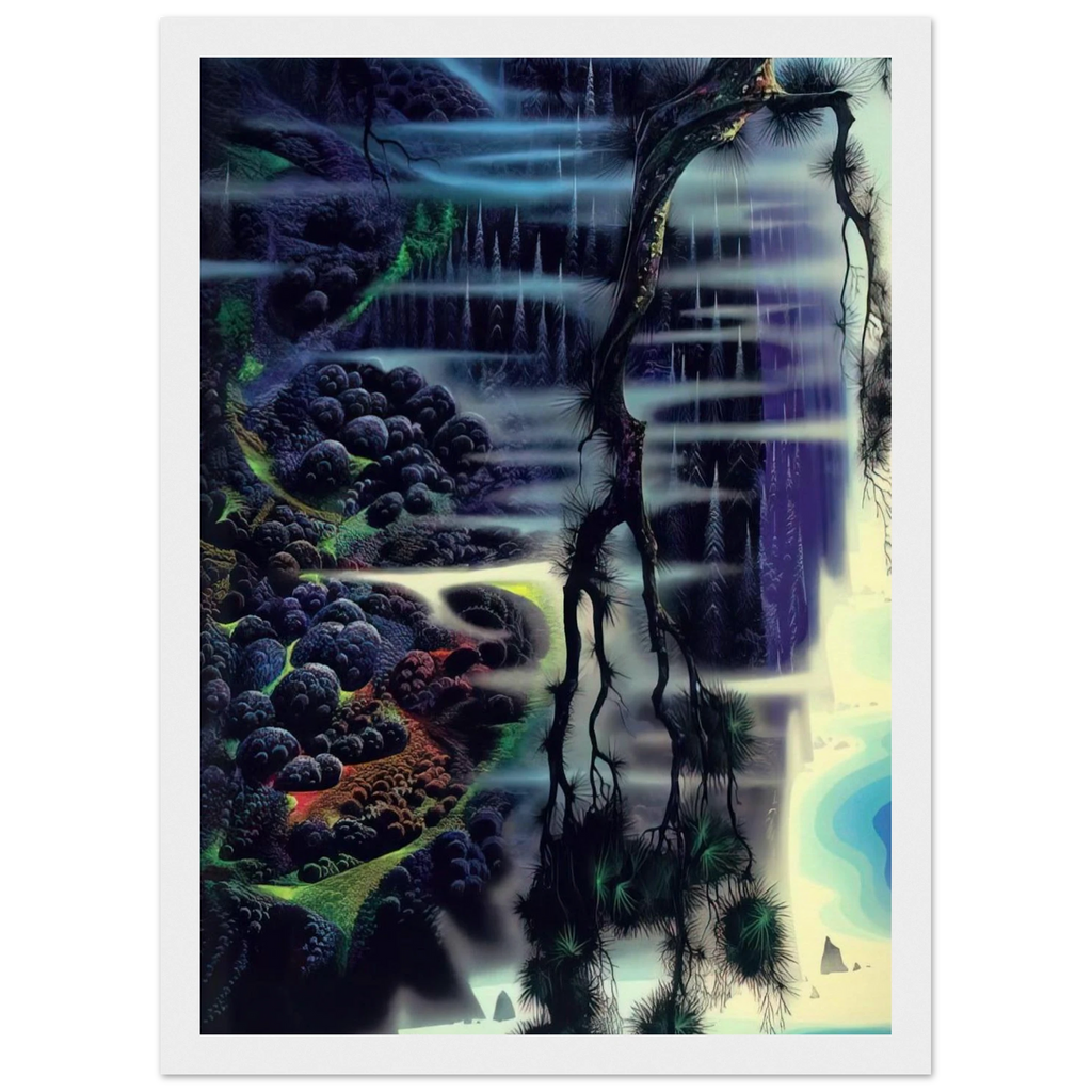 Seaside Splendor Framed Poster | Eyvind Earle Framed Prints Wall Art | Eyvind Earle Prints
